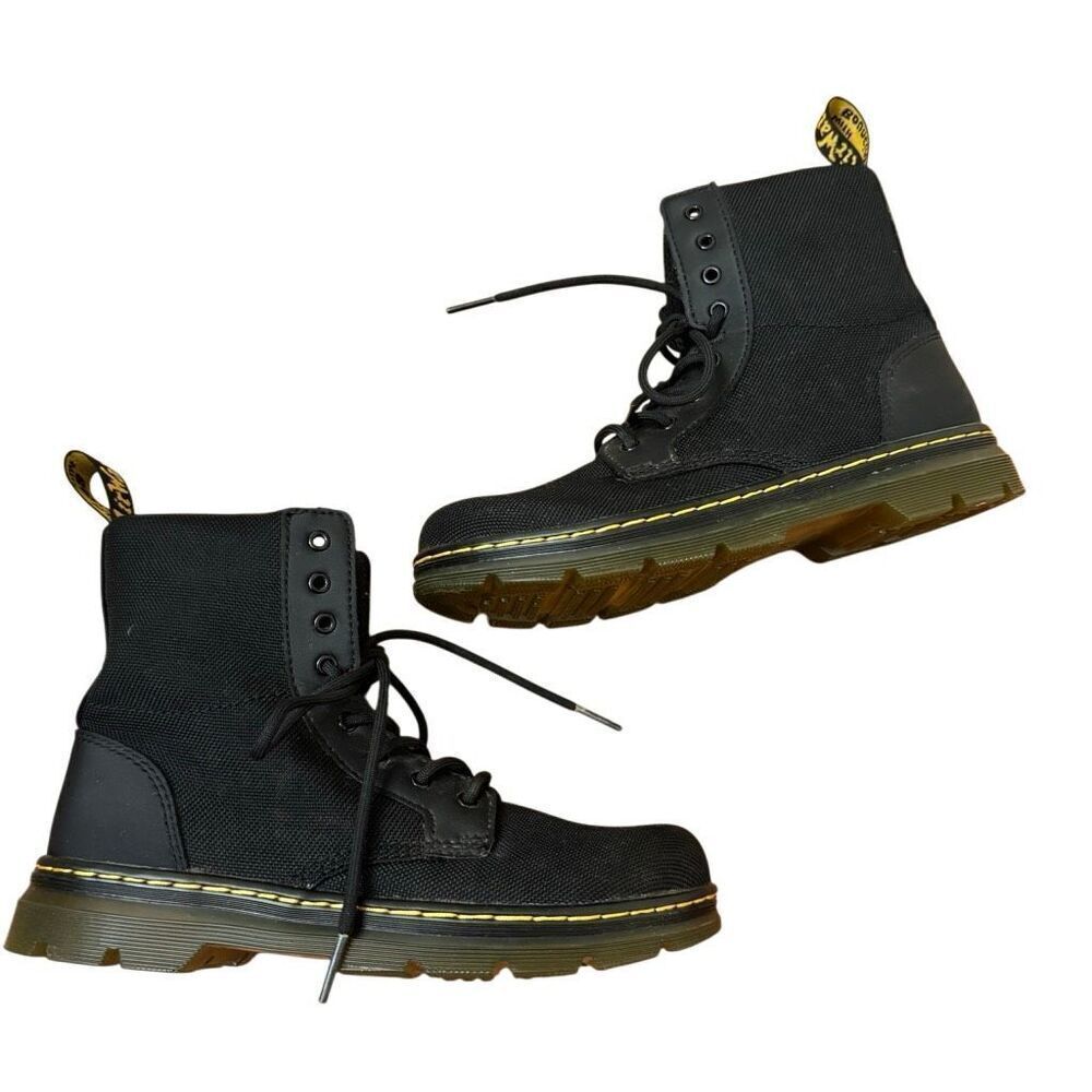 Dr. Martens Junior Combs Extra Tough Poly Casual Boots in Black Kids Size 4